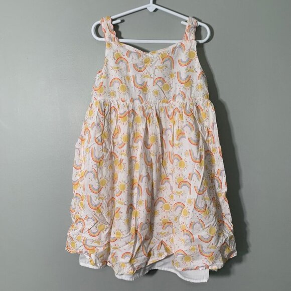 5/$25 Cynthia Rowley rainbow strappy lined twirl flutter dress - Picture 1 of 6